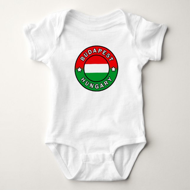Budapest Hungary Baby Bodysuit (Front)