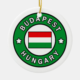 Budapest Hungary Ceramic Tree Decoration