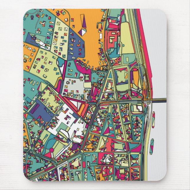 Budapest, Hungary | City Map Mouse Pad (Front)