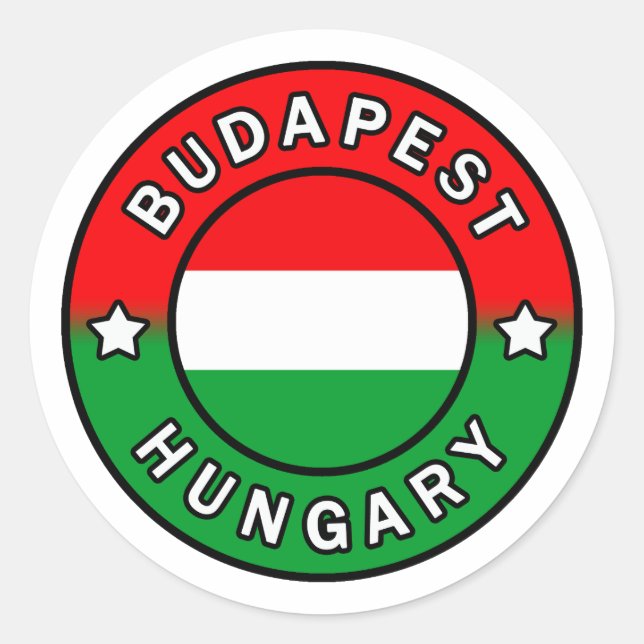 Budapest Hungary Classic Round Sticker (Front)