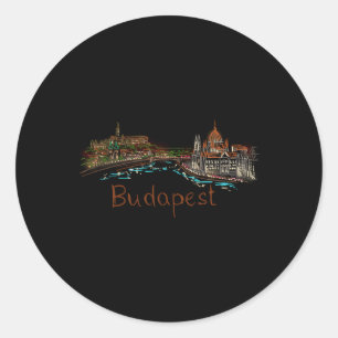 Budapest Hungary Classic Round Sticker