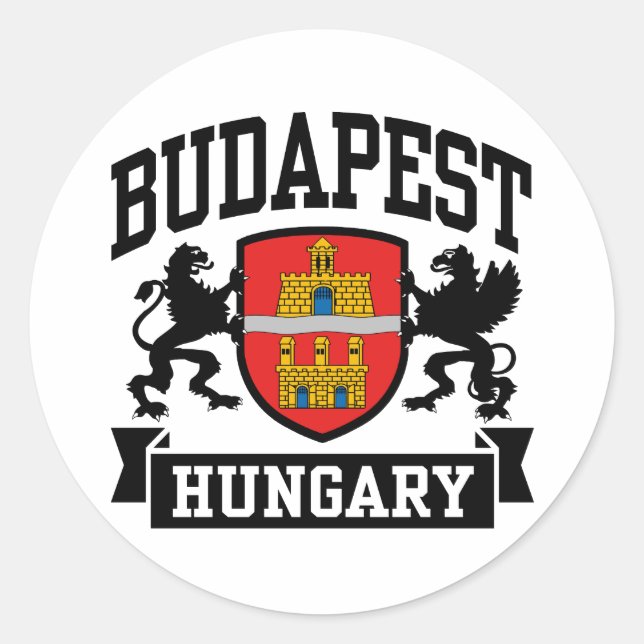 Budapest Hungary Classic Round Sticker (Front)