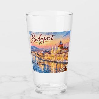 Budapest Hungary Danube Parliament Christmas Glass