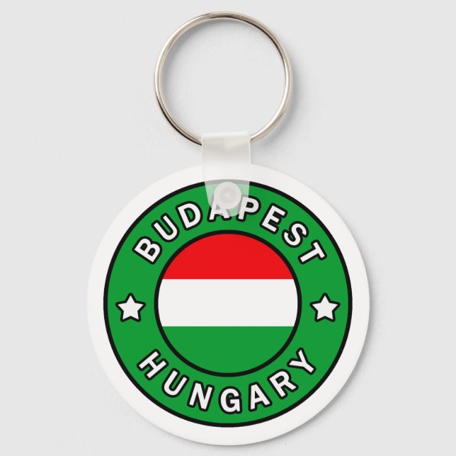 Budapest Hungary Key Ring (Front)