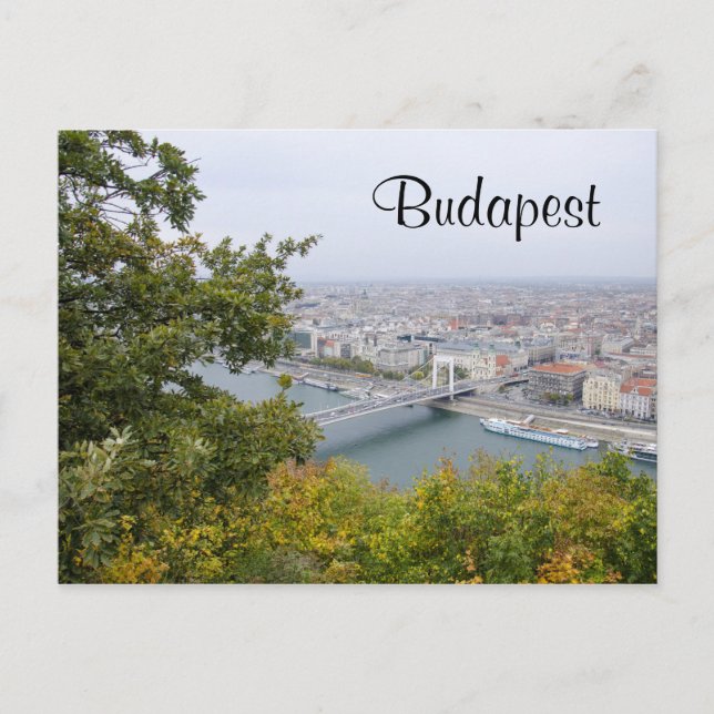 Budapest Hungary Landscape Postcard (Front)