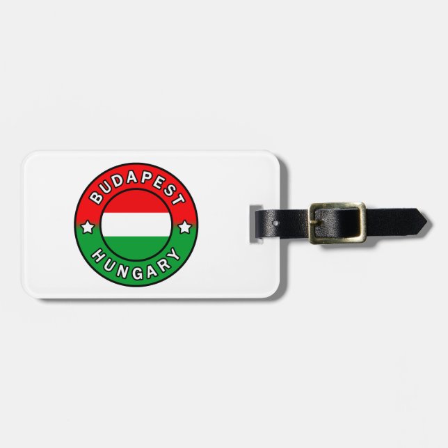 Budapest Hungary Luggage Tag (Front Horizontal)