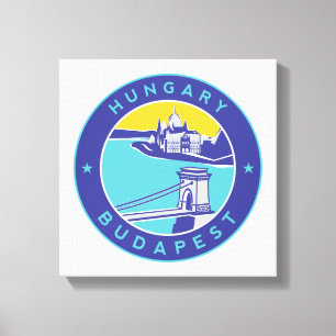 Budapest, Hungary,  Magyar, Danube River, Canvas Print