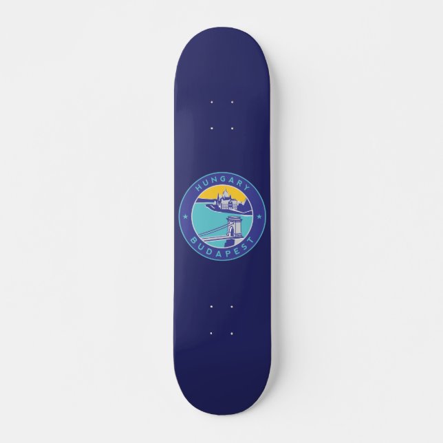 Budapest, Hungary,  Magyar, Danube River, Skateboard (Front)