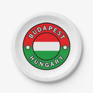 Budapest Hungary Paper Plate