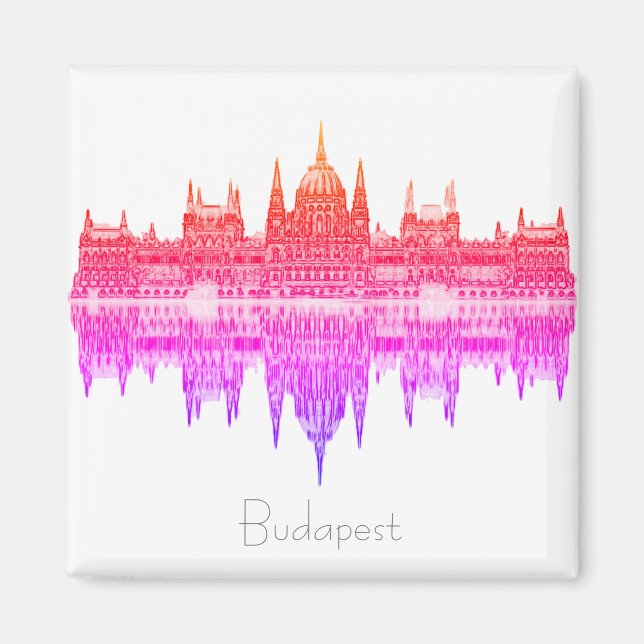 Budapest Hungary Parliament Architecture Magnet (Front)