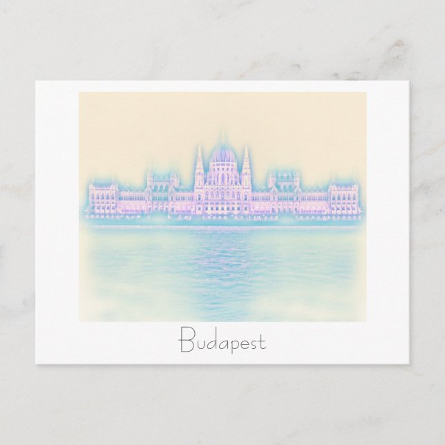 Budapest Hungary Parliament Architecture Postcard (Front)