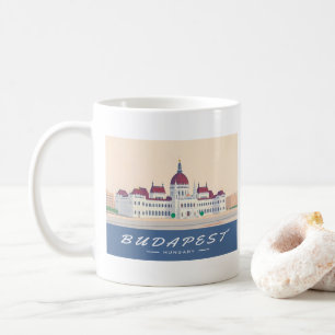 Budapest Hungary Parliament Building Travel Coffee Mug