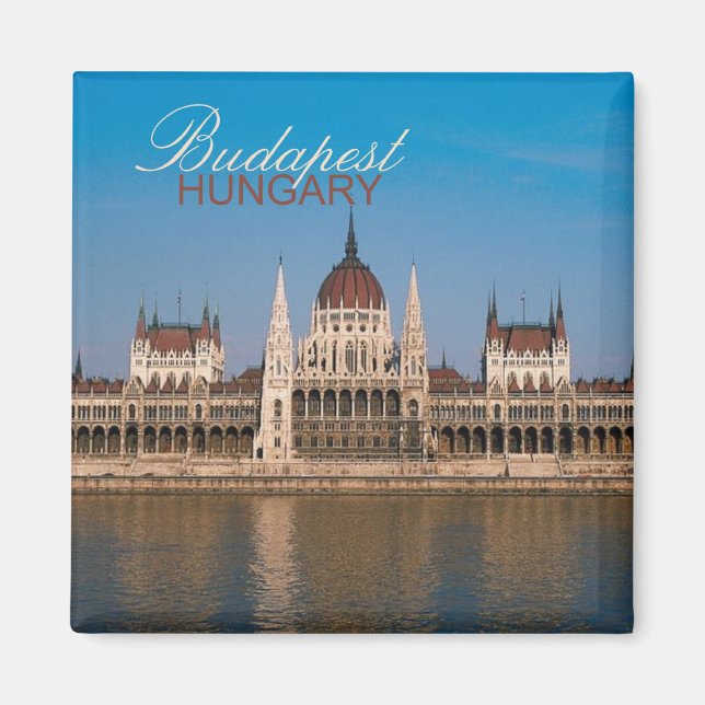 Budapest Hungary Photo Souvenir Fridge Magnets (Front)