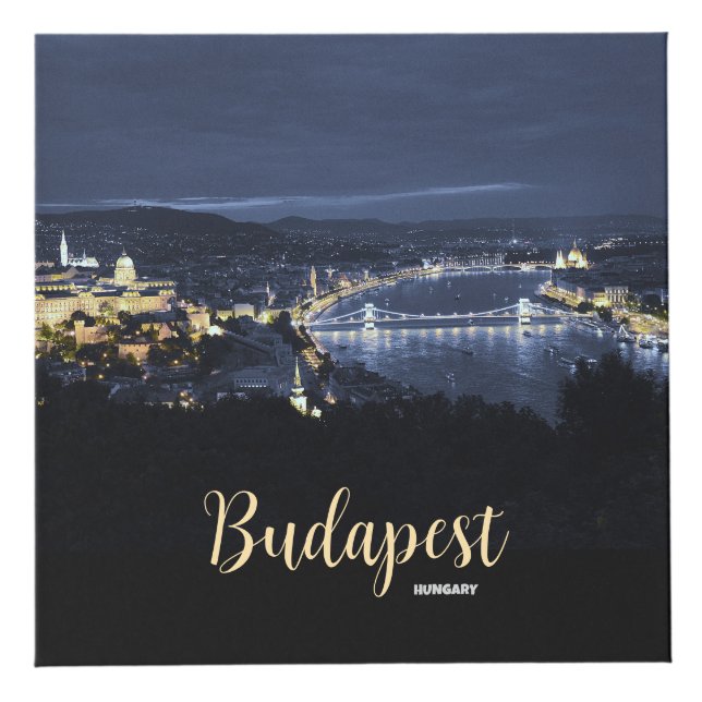 Budapest Hungary Scenic Souvenir Note Cube Gift (Front)