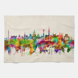 Budapest Hungary Skyline Tea Towel