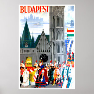 Budapest, Hungary travel poster