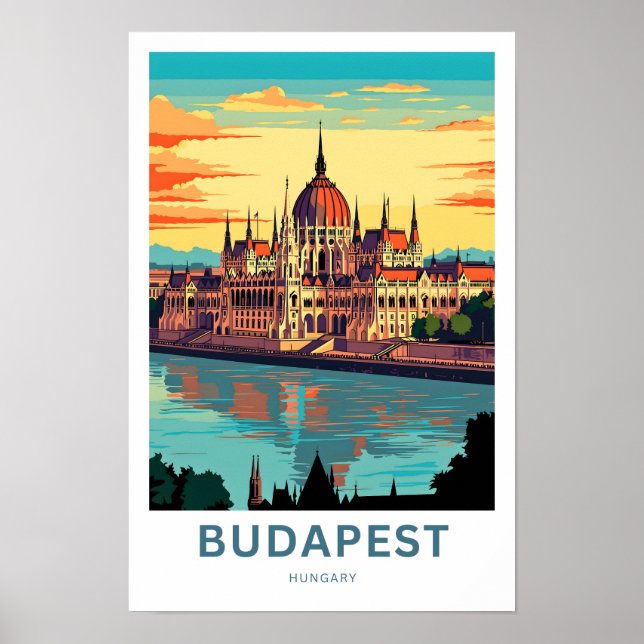 Budapest Hungary Travel Print (Front)