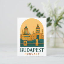 Budapest Hungary Vintage Travel Postcard – Retro