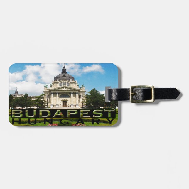 Budapest Luggage Tag (Front Horizontal)