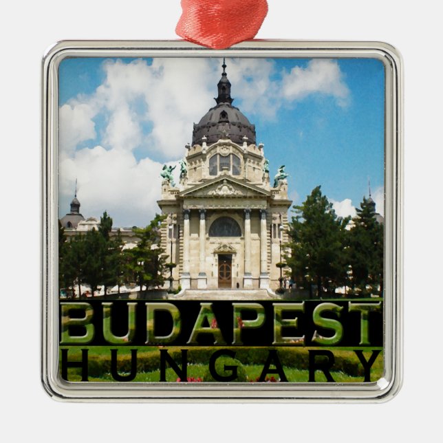 Budapest Metal Tree Decoration (Front)
