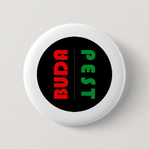 Budapest minimalist - circle - 01 6 cm round badge