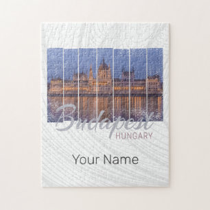Budapest Parliament Hungary Vintage Panorama Jigsaw Puzzle