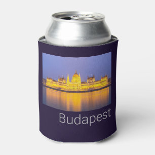 Budapest Parliament Panorama Hungary Holiday Can Cooler