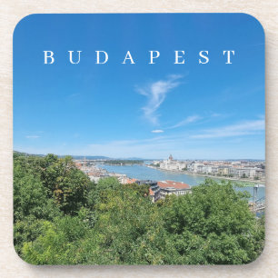 Budapest river Danube view coasters