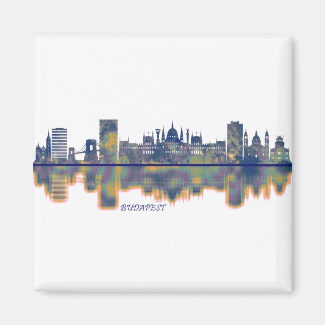 Budapest Skyline Magnet (Front)