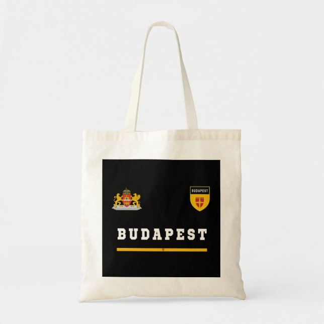 Budapest SportSoccer Jersey Flag Football Hungary  Tote Bag (Front)