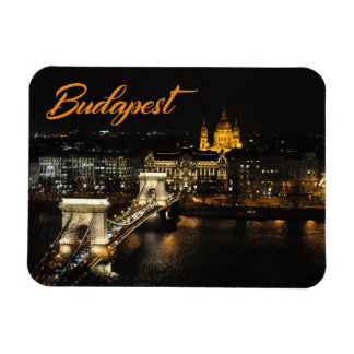 Budapest, The Chain Bridge from the Buda Castle Magnet