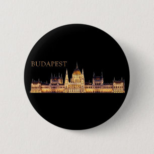 Budapest Travel Souvenir 6 Cm Round Badge