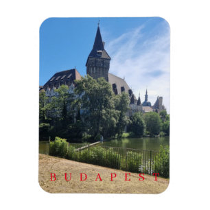 Budapest Vajdahunyad Castle view fridge magnet