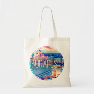 Budapest vintage, circle tote bag