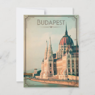 Budapest vintage postcard