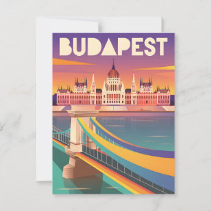 Budapest vintage postcard
