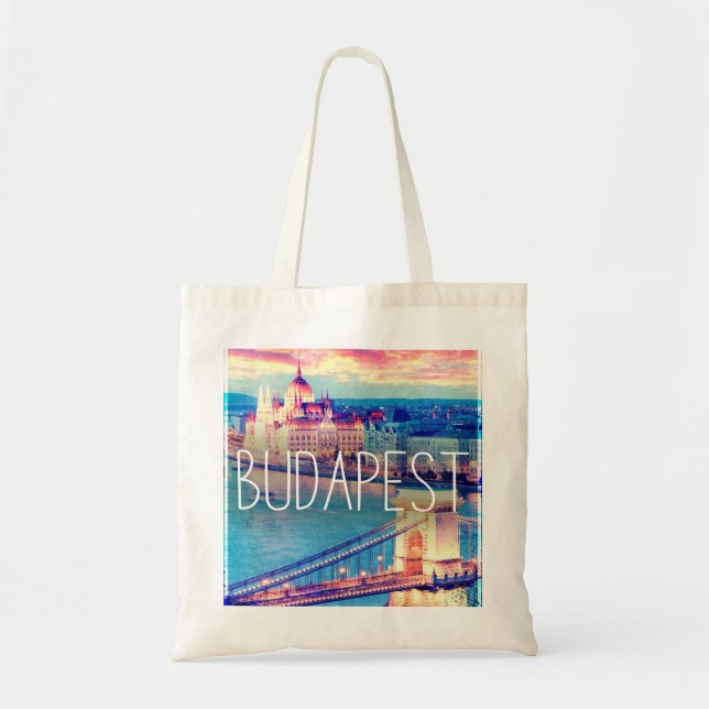 Budapest - vintage-poster tote bag (Front)