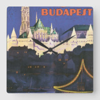 Budapest Vintage Travel Poster