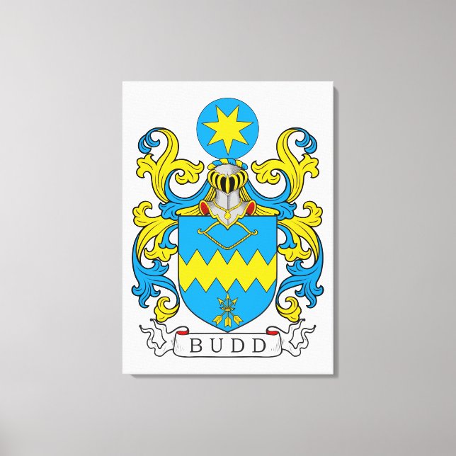 Budd Family Crest Canvas Print (Front)