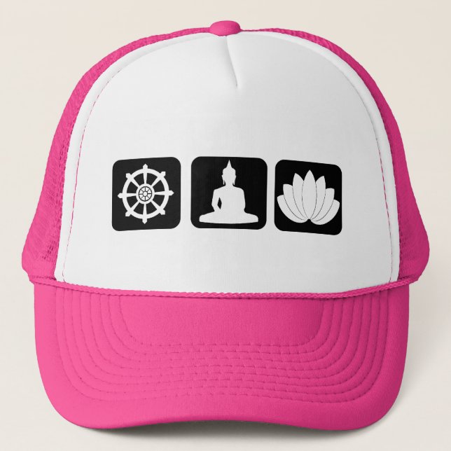 Buddha3 Trucker Hat (Front)