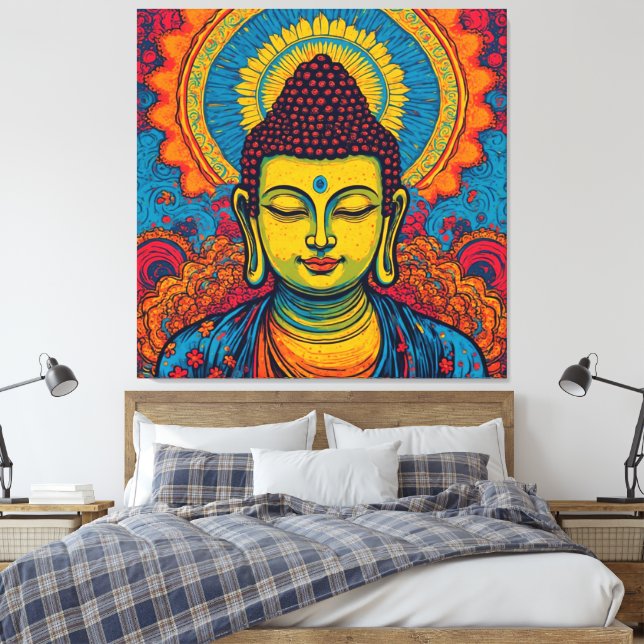 BUDDHA-12 CANVAS PRINT (Insitu(Bedroom))