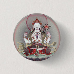 Buddha 3 Cm Round Badge