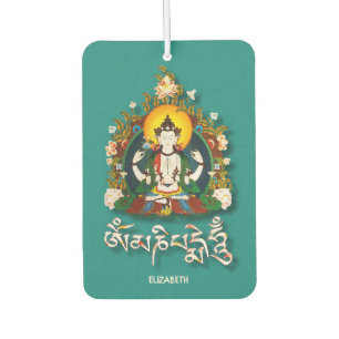 Buddha Amitabha Om Mani Padme Hum Tibetan Car Air Freshener