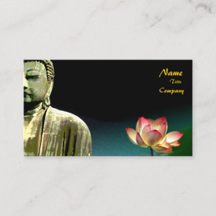 Buddha and lotus Business Card, Holistic Healers Card
