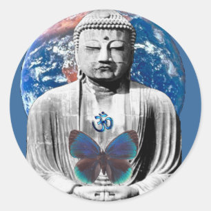 Buddha Awaits Sticker