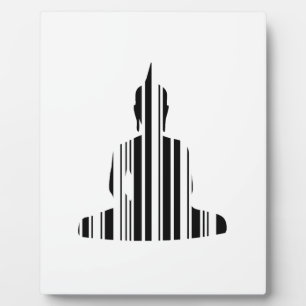 BUDDHA BAR CODE Buddhist Barcode Pattern Design Plaque