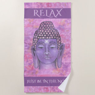 Buddha Beach Towel (text customisable)