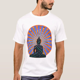 Buddha before a wheel of symbols T-Shirt