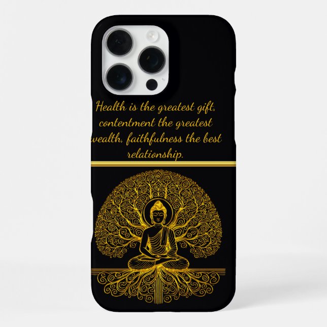 Buddha Beneath Sacred Tree iPhone Case (Back)