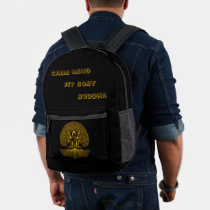 Buddha Beneath Sacred Tree Printed Backpack